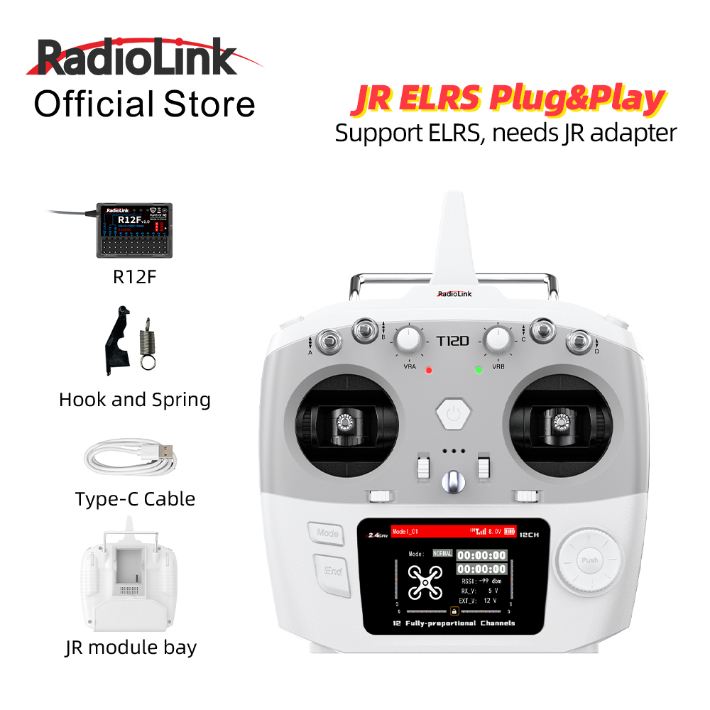 RadioLink T12D JR Module 12CH  - Drone Rc Leading ulasan dan harga